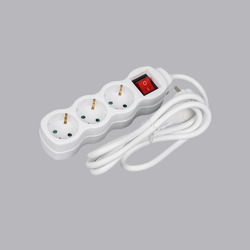 LOG-03KL tip german în formă de tărtăcuță multiplă cu 3 căi cu inel de tragere și întrerupător Multi-priză