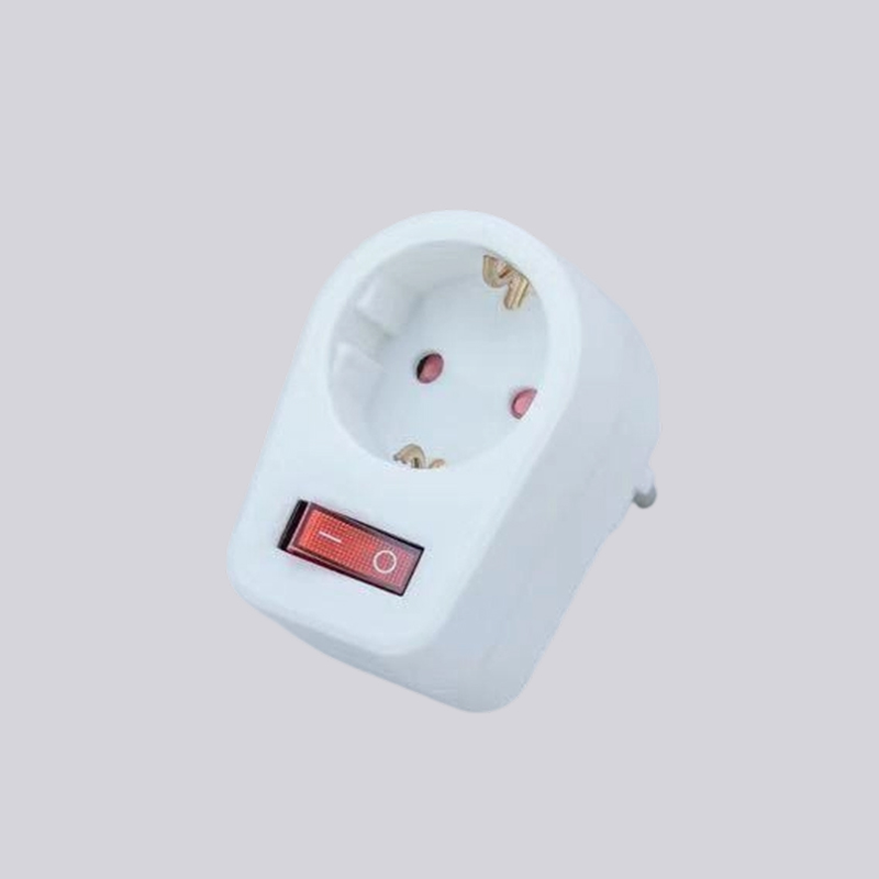 G01-01K ștecher rotund tip german cu adaptor comutator